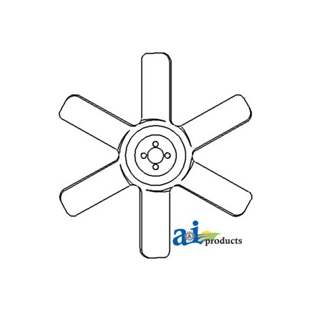 A & I Products Fan, 6 Blade 15.8" x14.2" x2.4" A-15725-74110